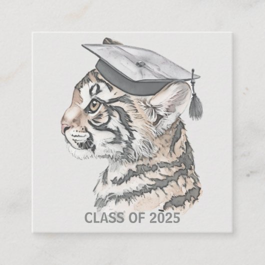 Abschluss-Abschlusskarte mit QR-Code Begleitkarte (Vorderseite)