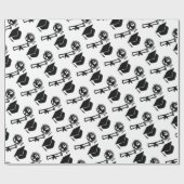 Abschluss-Absolvent-Kappen-Quasten-Welt weiß und Geschenkpapier (Flach)