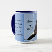 Abschluss-Adler-Kombi-Kaffeetasse Tasse (Vorderseite Links)