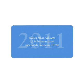 Abschluss Adressaufkleber