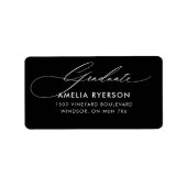 Abschluss-Adressetikett Adressaufkleber (Vorne)