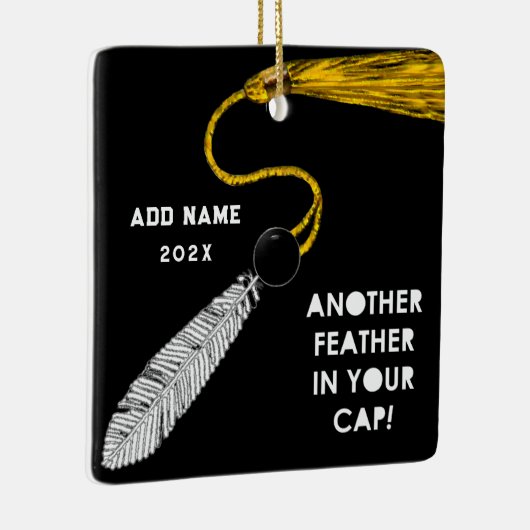 Abschluss Advanced Degree Keepake-Geschenk Keramikornament (Rechts)