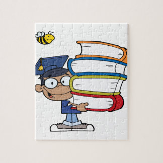 Abschluss-afrikanischer amerikanischer Junge Puzzle