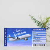Abschluss Airline Boarding Pass Geschenkkarte (Stehend Vorderseite)