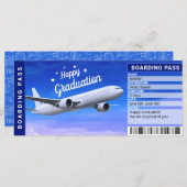 Abschluss Airline Boarding Pass Geschenkkarte (Vorne/Hinten)