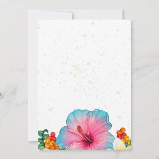 Abschluss Aloha Einladungen (Rückseite)