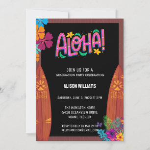 Abschluss Aloha Einladungen