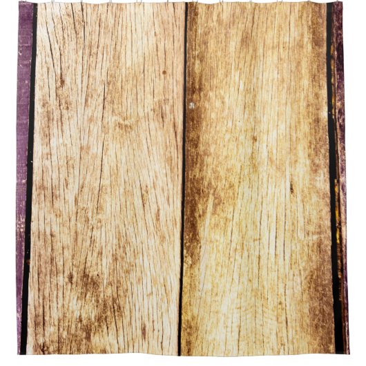 Abschluss alter Holztextur Duschvorhang (Vorderseite)