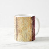 Abschluss alter Holztextur Kaffeetasse (VorderseiteRechts)