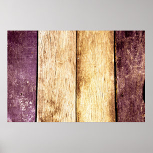 Abschluss alter Holztextur Poster