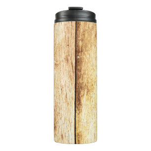 Abschluss alter Holztextur Thermosbecher