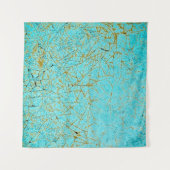 Abschluss alter Karosserie aus Graumetall mit Wandteppich (Vorderseite (Horizontal))