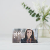 Abschluss-älteres Vernetzungs-volles Telefonnummerkarte (Stehend Vorderseite)