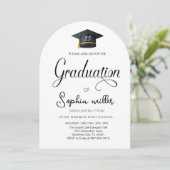 Abschluss an der High School, Graduierungsparty Einladung (Stehend Vorderseite)