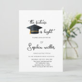 Abschluss an der High School, Graduierungsparty Einladung (Stehend Vorderseite)