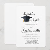 Abschluss an der High School, Graduierungsparty Einladung (Vorne/Hinten)