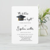 Abschluss an der High School, Graduierungsparty Einladung (Stehend Vorderseite)