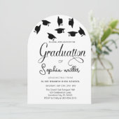 Abschluss an der High School, Graduierungsparty Einladung (Stehend Vorderseite)