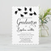 Abschluss an der High School, Graduierungsparty Einladung (Stehend Vorderseite)