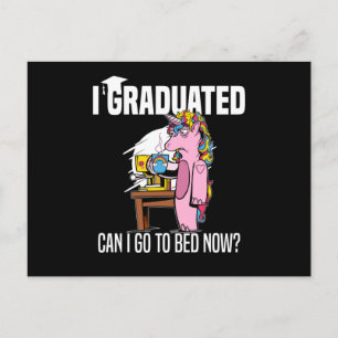 Abschluss an der Mittelschule Postkarte