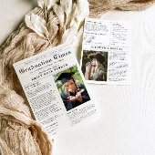 Abschluss Andenken Zeitungsfoto Ankündigung