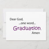 Abschluss Ankündigung (Vorderseite)