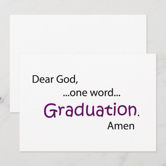 Abschluss Ankündigung (Vorne/Hinten)