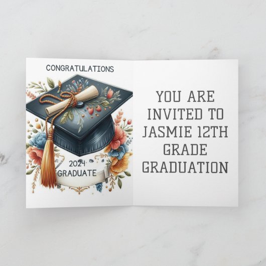 Abschluss Ankündigung (Innenseite)