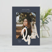 Abschluss-Ankündigung (Stehend Vorderseite)