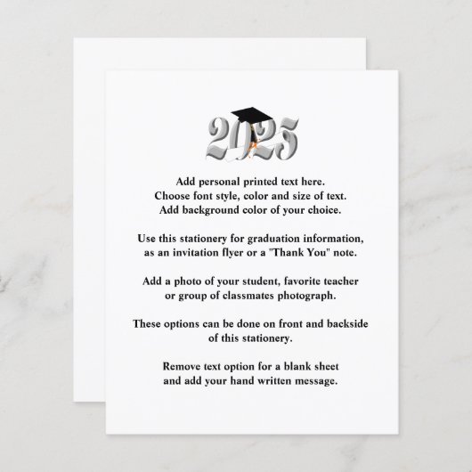 Abschluss-Ankündigung 2025 (Vorne/Hinten)