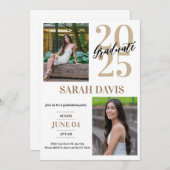 Abschluss Ankündigung 2025, Abschluss Einladung (Vorne/Hinten)