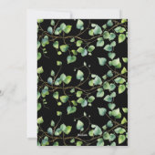 Abschluss Ankündigung Boho Arch Ivy, Schwarz (Rückseite)