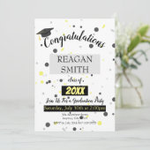 Abschluss Ankündigung Einladung (Stehend Vorderseite)