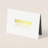 Abschluss Ankündigung Einladung Foil Card (Vorderseite)