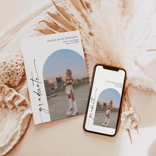 Abschluss Ankündigung Einladung | Graduierungspart