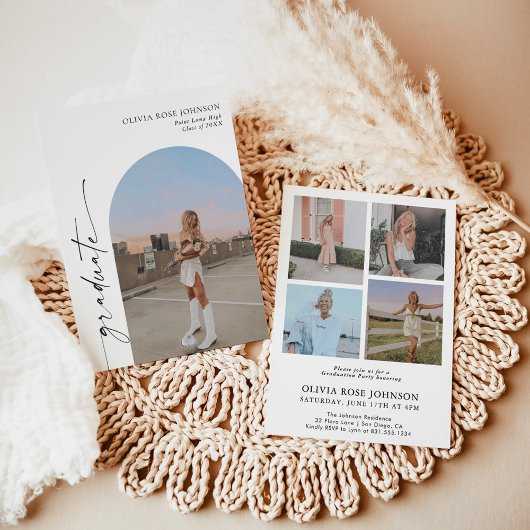 Abschluss Ankündigung Einladung | Graduierungspart