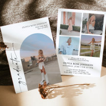 Abschluss Ankündigung Einladung | Graduierungspart