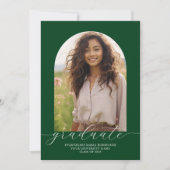 Abschluss Ankündigung Foto Arch - Dk. Green (Vorderseite)