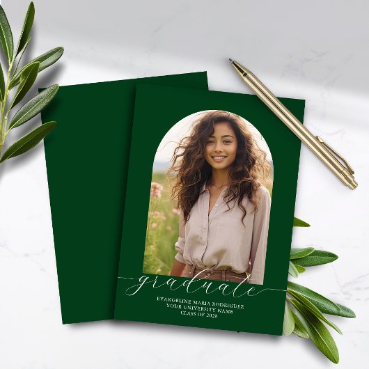 Abschluss Ankündigung Foto Arch Green