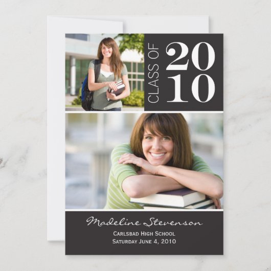 Abschluss-Ankündigung Foto-Karte Ankündigung (Vorderseite)