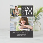Abschluss-Ankündigung Foto-Karte Ankündigung (Stehend Vorderseite)