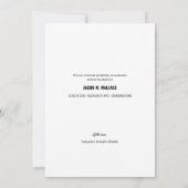 Abschluss Ankündigung Foto männliche Graduate (Rückseite)