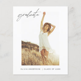 Abschluss Ankündigung Foto Minimalistisch