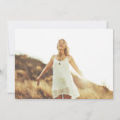 Abschluss Ankündigung Foto Minimalistisch (Rückseite)