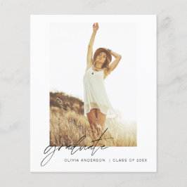 Abschluss Ankündigung Foto Minimalistisch