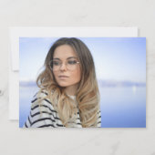 Abschluss Ankündigung Foto Minimalistisch Einfach (Rückseite)