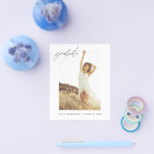 Abschluss Ankündigung Foto Minimalistisch Flyer (Einzeln)