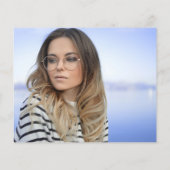 Abschluss Ankündigung Foto Minimalistisch Flyer (Hinten)