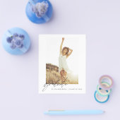 Abschluss Ankündigung Foto Minimalistisch Flyer (Einzeln)