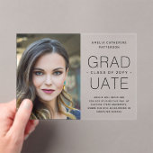 Abschluss Ankündigung Foto Modernes Minimalistisch (Insitu (Handheld))